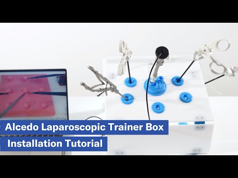 Caja de entrenamiento laparoscópico de un solo puerto estándar Alcedo