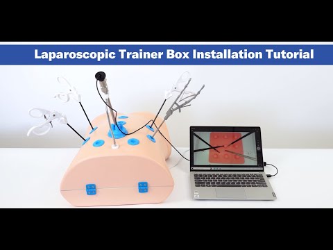 Caja de entrenamiento laparoscópico abdominal de puerto único Alcedo